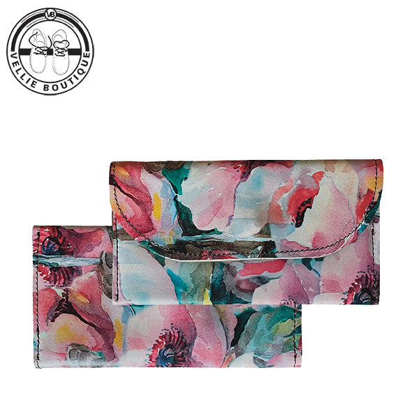 ML Slim Purse - Pink Poppies