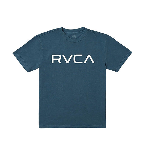A blue RVCA crew neck t-shirt