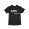 Black t-shirt with RVCA logo 