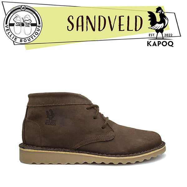 ウェル KapoQ Sandveld Flat Sole Vellie (Brown) – Vellie Boutique