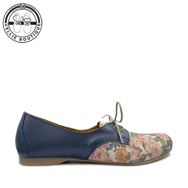 Mary Jane Pixie - Navy / Floral