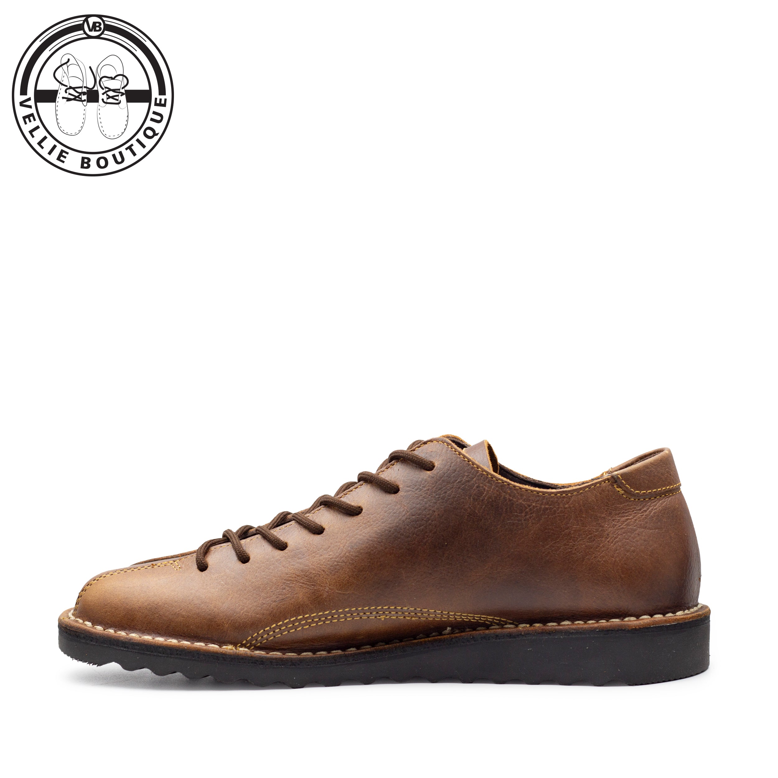 Kapoq Hantam Vastrap Veldskoen - Oatmeal Commando - Black Sole