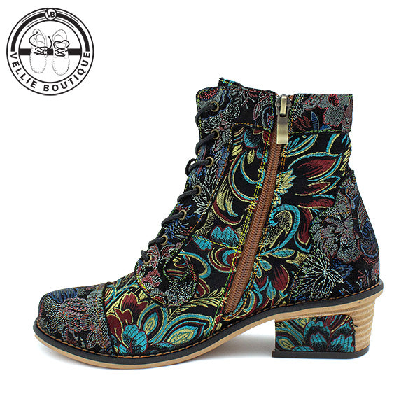 Bohemian Queenie [A315] - Floral Black