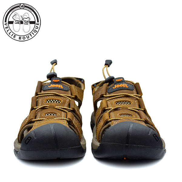 Jeep Trackhawk Closed Sandal - Brown – Vellie Boutique