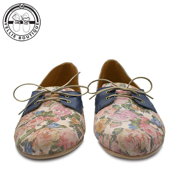 Mary Jane Pixie - Navy / Floral