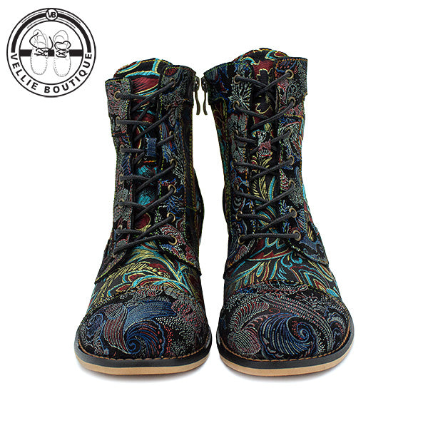 Bohemian Queenie [A315] - Floral Black