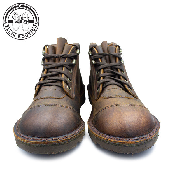 Jim Green African Ranger Boots – Bronco Leather with Tyre Wedge