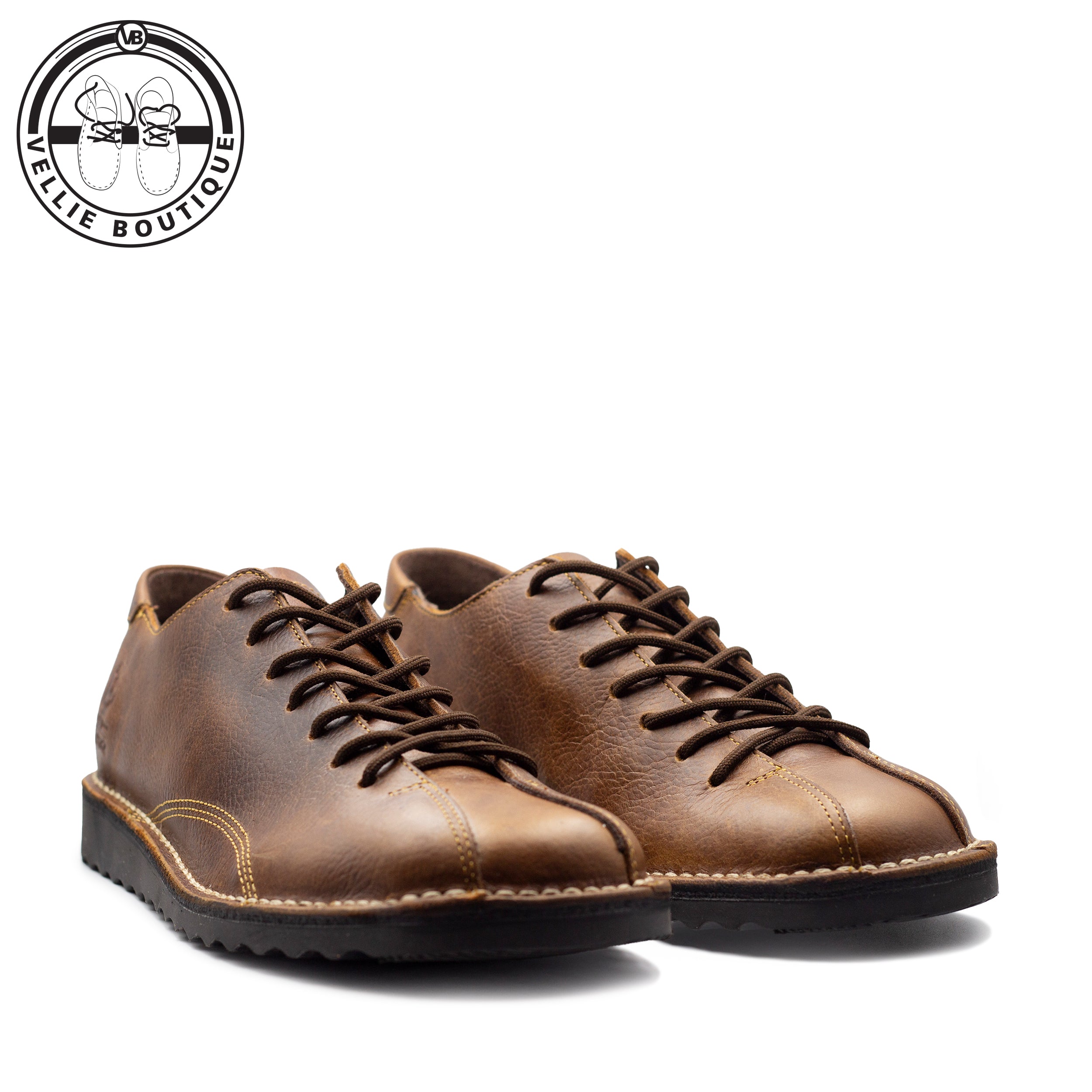 Kapoq Hantam Vastrap Veldskoen - Oatmeal Commando - Black Sole