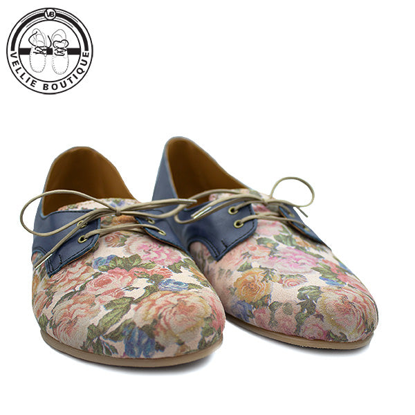 Mary Jane Pixie - Navy / Floral