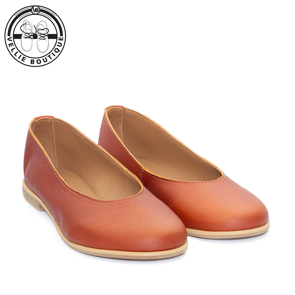 Mary Jane - Pump Honey-Rust