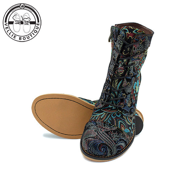 Bohemian Queenie [A315] - Floral Black