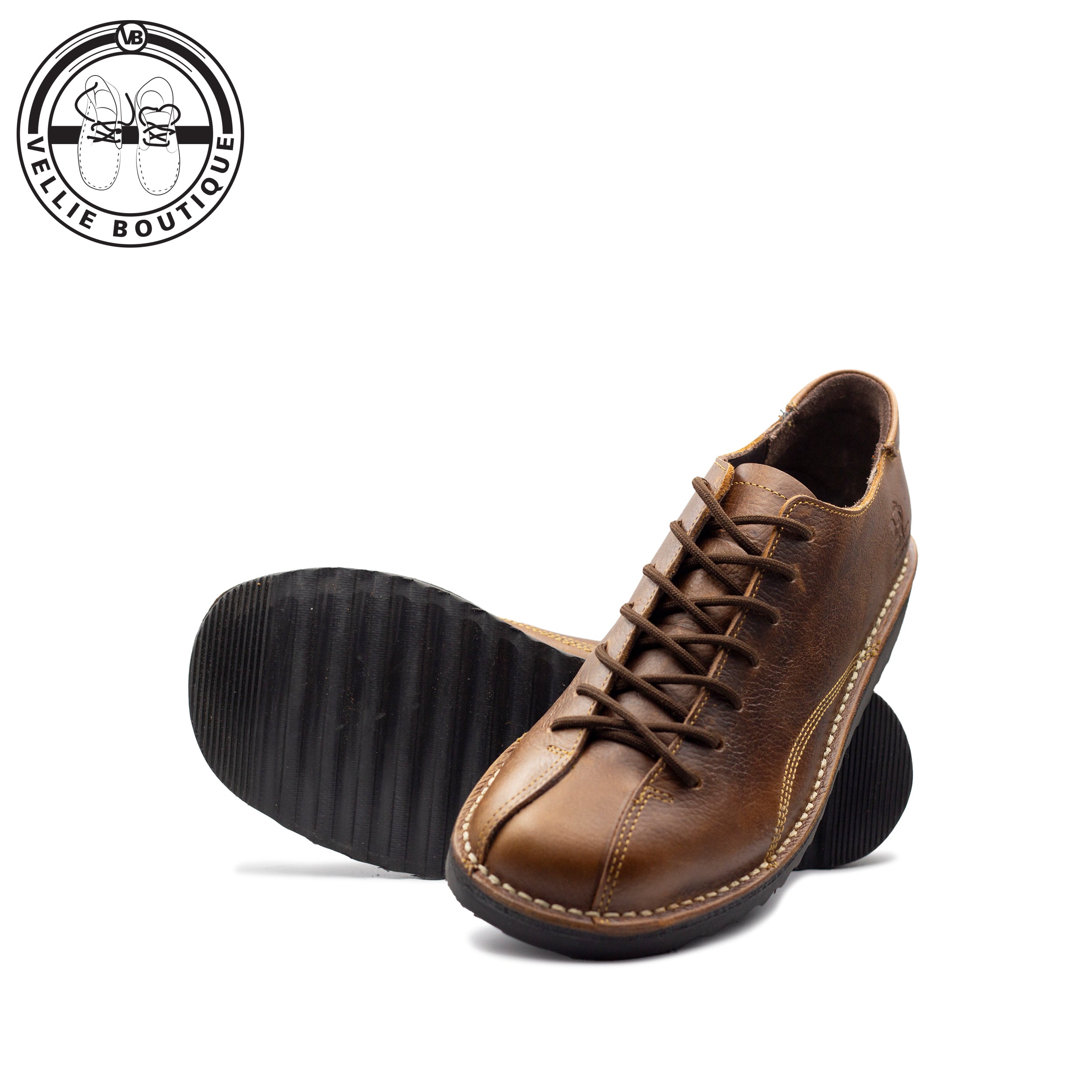 Kapoq Hantam Vastrap Veldskoen - Oatmeal Commando - Black Sole