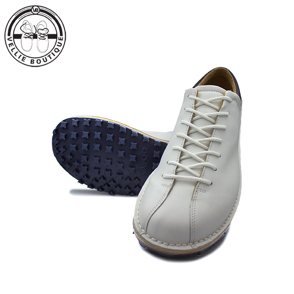 St. Andrew’s KapoQ Golf Veldskoen - White/Navy Sole