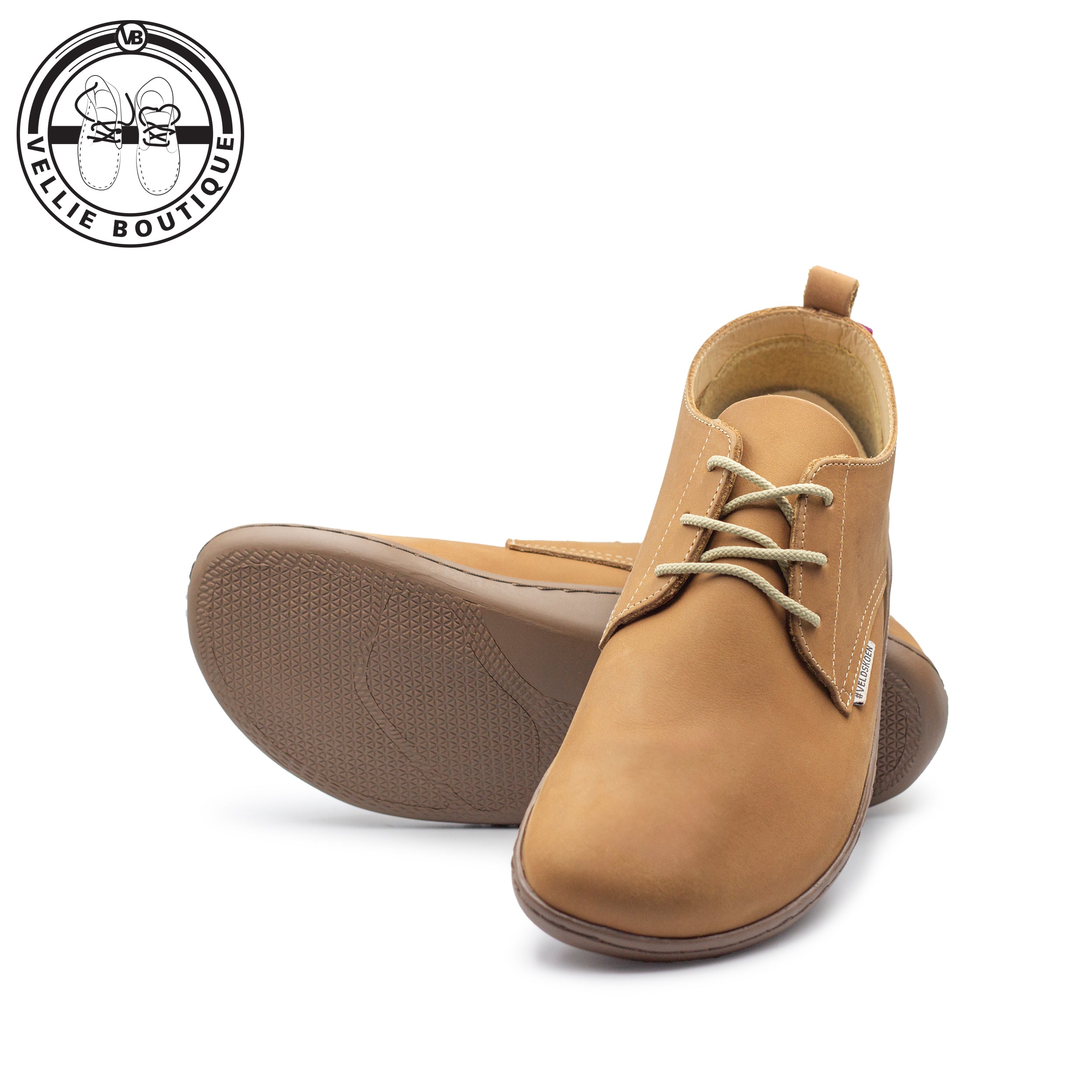 #Veldskoen Kaalvoet Klonkie Bucket Sole - Tan