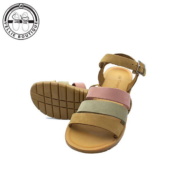 Angelsoft Luna Tan/Olive/Pink [2098]