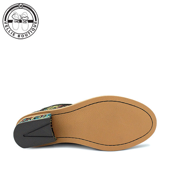 Bohemian Queenie [A315] - Floral Black