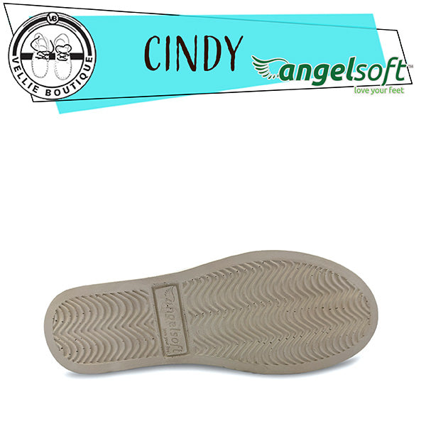 Angelsoft Cindy Lace-Up Leather Sneaker (Silver)