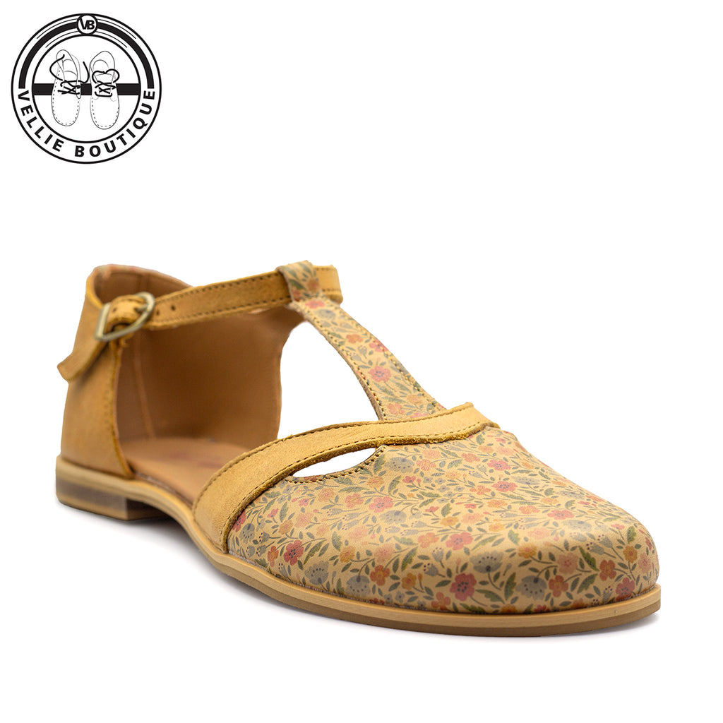 Mary Jane Veldblom - Toffee / Floral