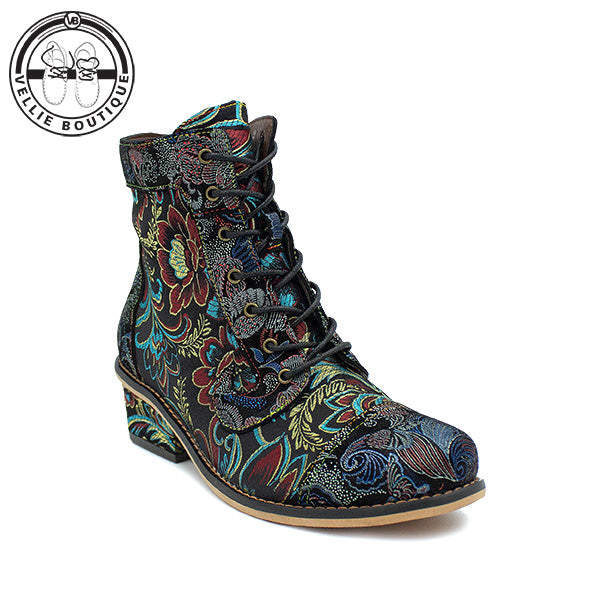 Bohemian Queenie [A315] - Floral Black