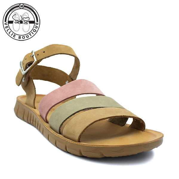 Angelsoft Luna Tan/Olive/Pink [2098]