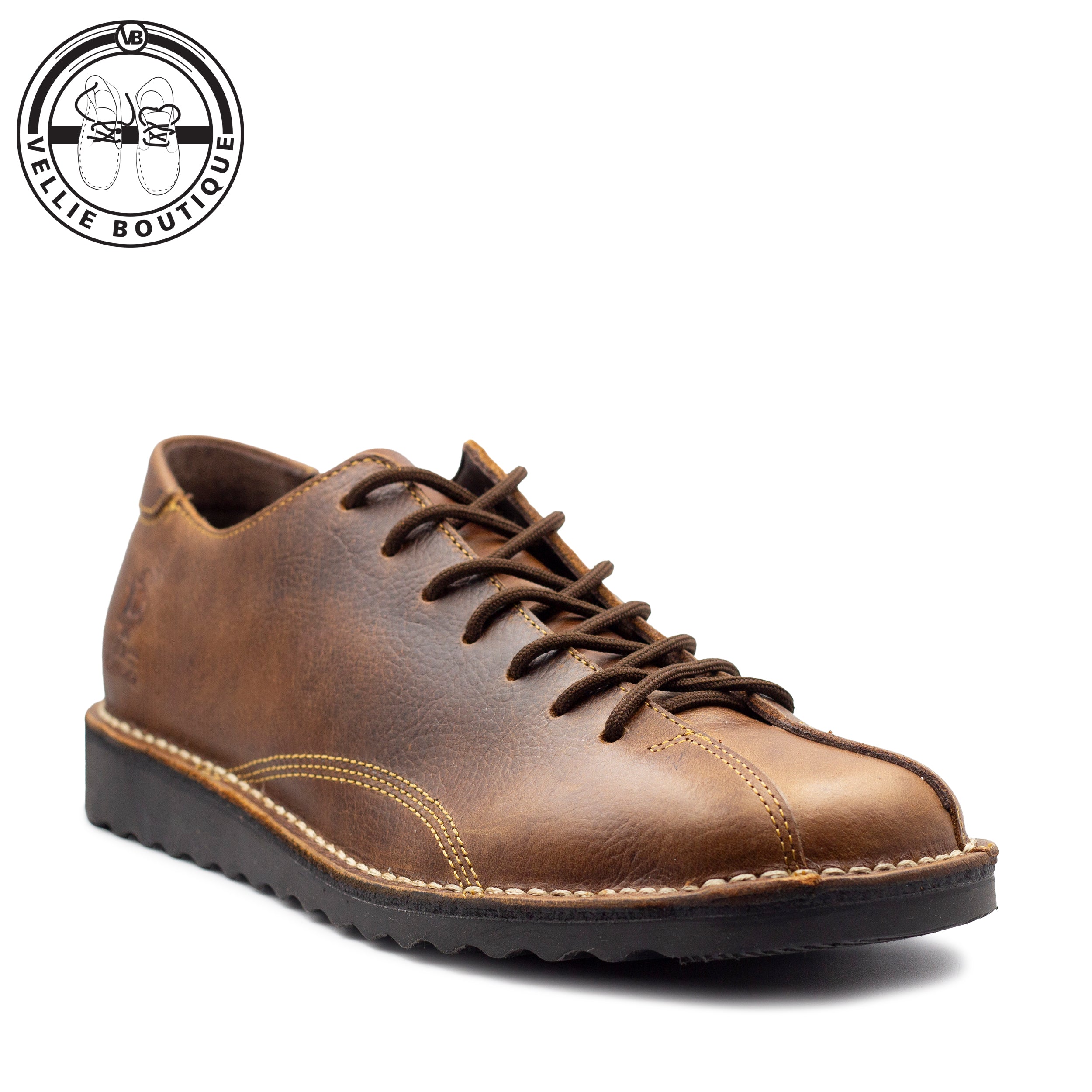 Kapoq Hantam Vastrap Veldskoen - Oatmeal Commando - Black Sole
