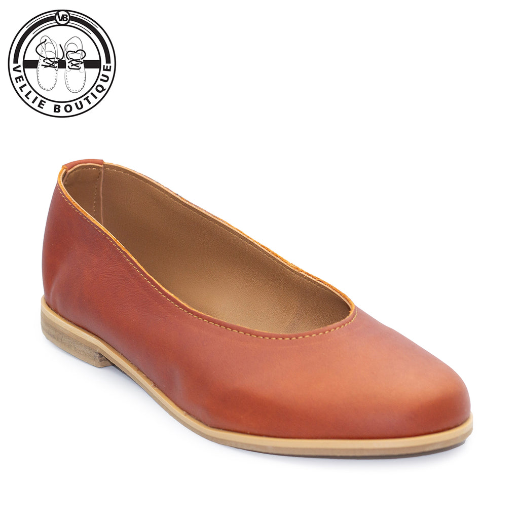 Mary Jane - Pump Honey-Rust