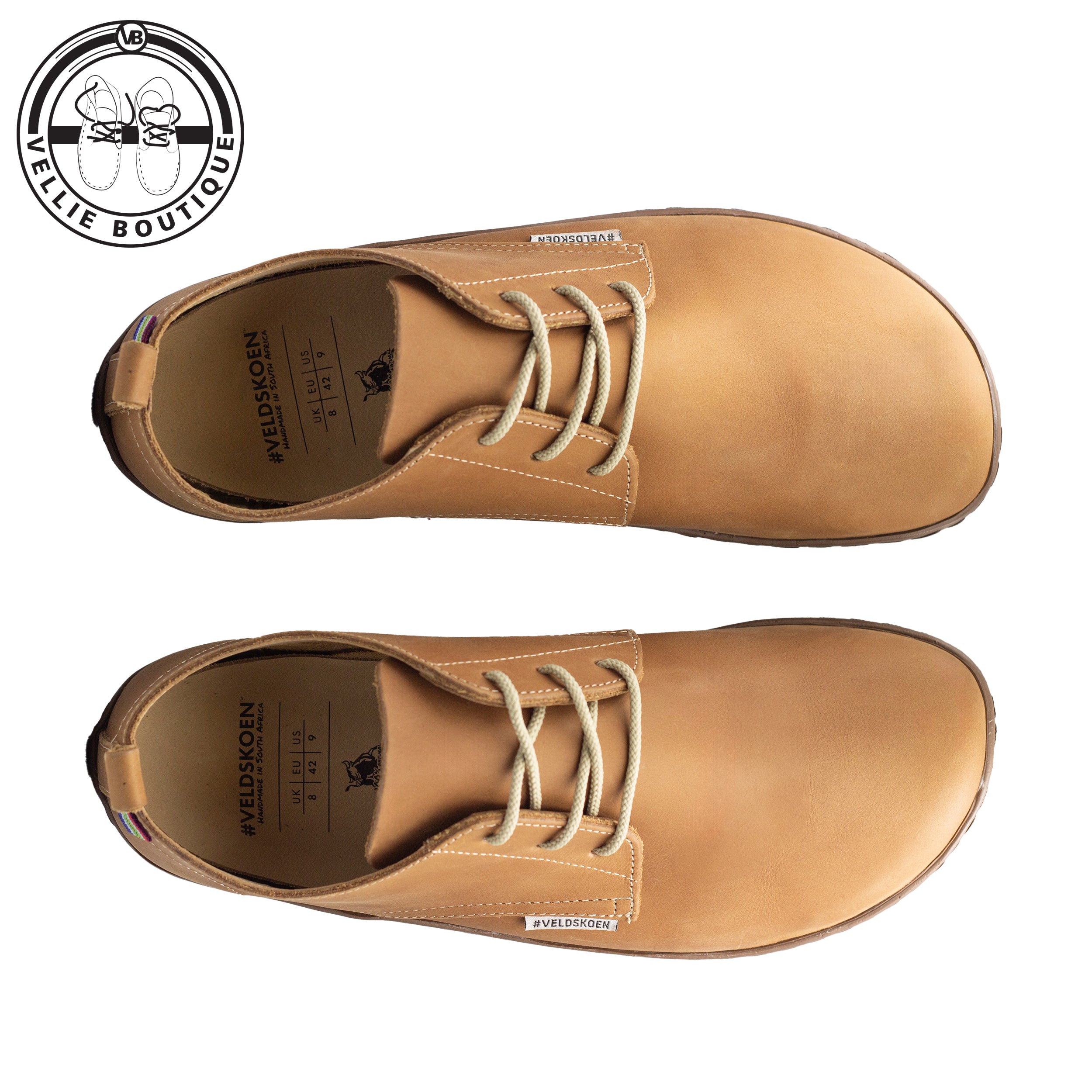 #Veldskoen Kaalvoet Klonkie Bucket Sole - Tan