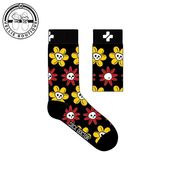 Sock Doctor - Skull Flowers
