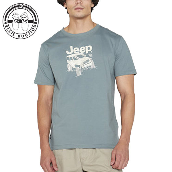 JEEP Men Fashion Print Graphic Tee - Tarmac