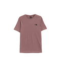 The North Face s/s Simple Dome Tee in fawn grey color, displayed front facing on a white background.