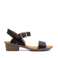 Get ready for sunny days with the Tsonga Kangcono sandal in Black! Stylish and cozy, this sandal boasts a trendy low heel and soft leather, making it the perfect companion for warm-weather adventures. Loved for its blend of fashion and comfort, the Kangcono keeps your summer stylish and easygoing.