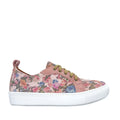 Floral patterned sneaker.