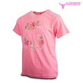 Wildebees Girls Floral Silhouette Tee Blush