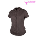 Wildebees Ladies Plain Pocket Blouse - Taupe