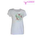 Wildebees Ladies College Stitch Tee - White