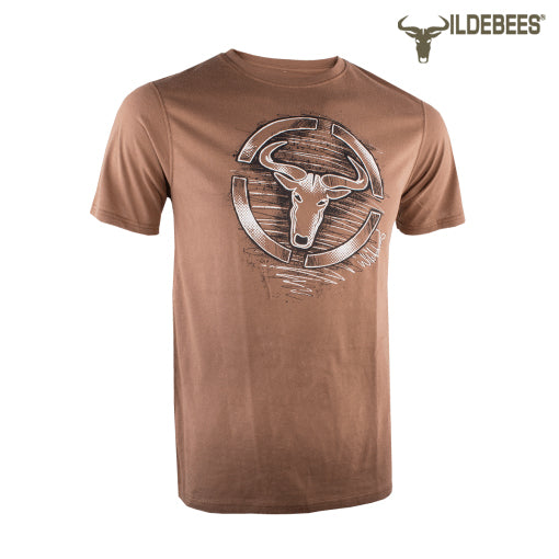 Wildebees Mens Casual T-Shirt Graffiti Grunge (Combat)