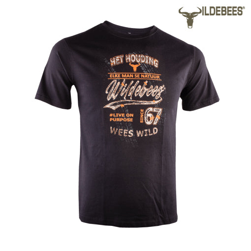 Wildebees Mens Casual T-Shirt Heritage Swoosh
