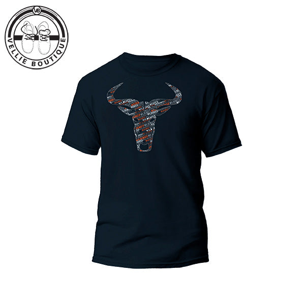 Wildebees Mens Repeat Wild Tee - Navy