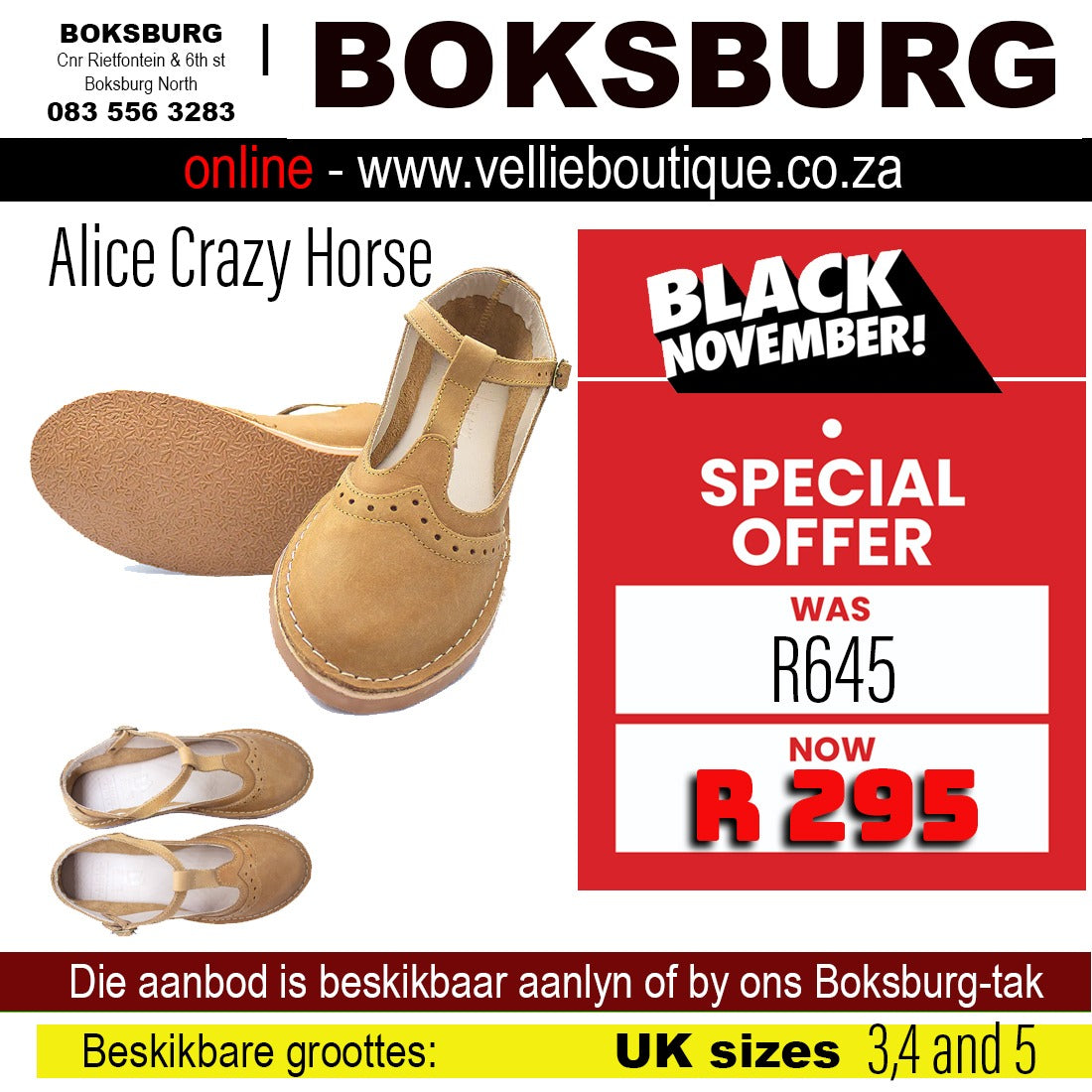 Alice Crazy Horse (Tan)