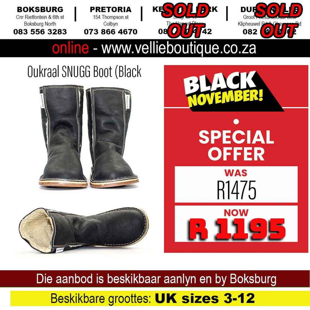 Oukraal SNUGG Boot (Black)