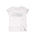 Wildebees Ladies Scripty Embroidery Tee - White