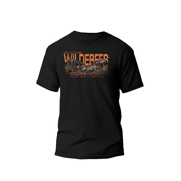 Wildebees Mens Charging Tee - Black