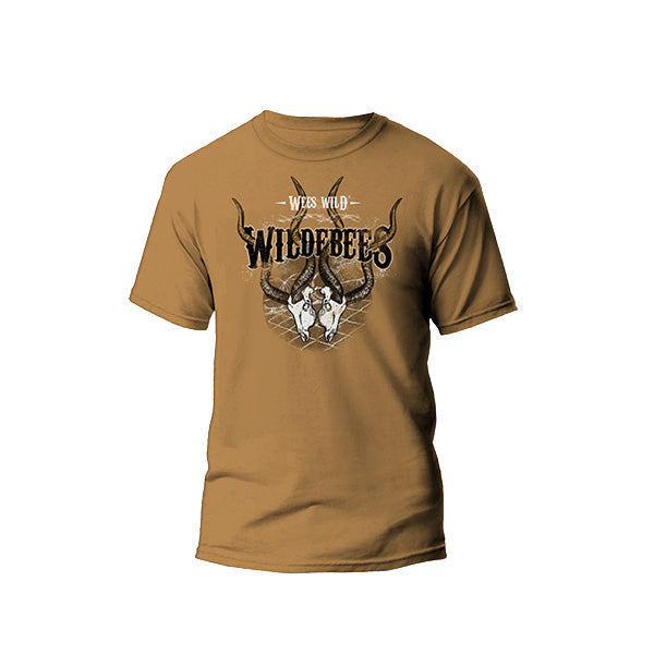 Wildebees Mens Fenced Skulls Tee - Corn