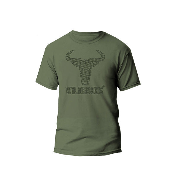 Wildebees Mens HD Repeat Tee - Green