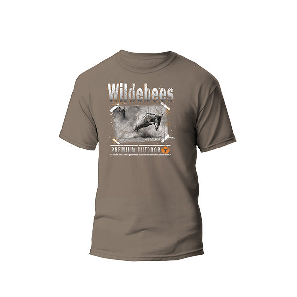 Wildebees Mens Migration Tee - Sand