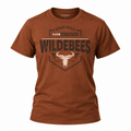 Wildebees Mens Puff Badge Tee - Burnt Rust