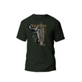 Wildebees Mens Splatter Skull Tee - Fatique