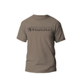 Wildebees Mens Split Embroidert Tee - Desert Sand