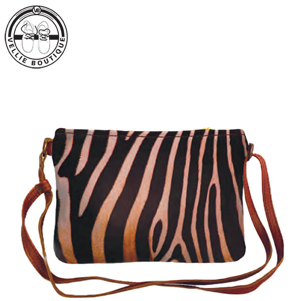 ML Large Shoulder Bag - Zebra Print