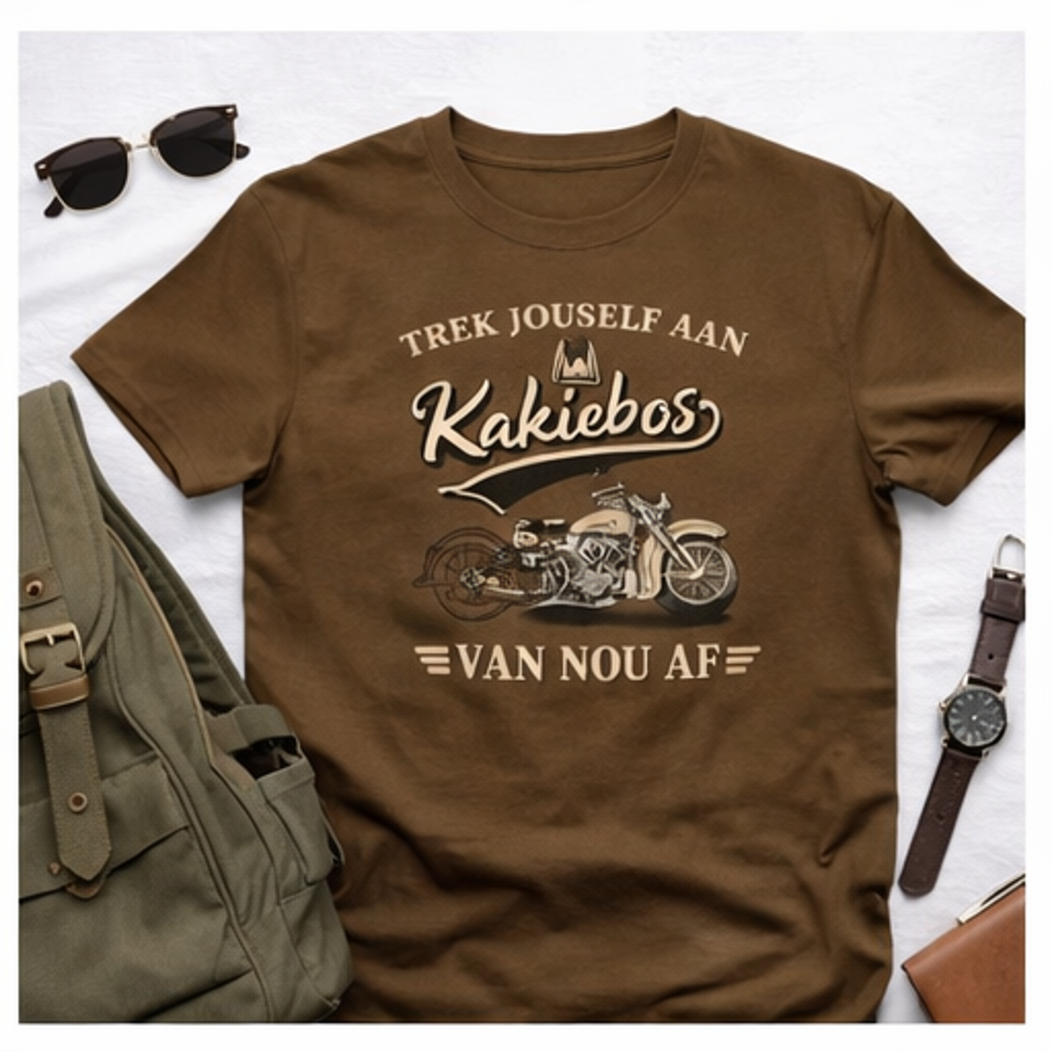 Kakiebos Mens Binder T-shirt - Combat